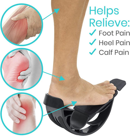 Calf Stretcher Foot Rocker - for Pro Shin Splint Relief, Achilles, Plantar Fasciitis, Heel, Ankle Strengthening - Roller Therapy Device Gift for Runners, Running, Stretching, Severs Disease