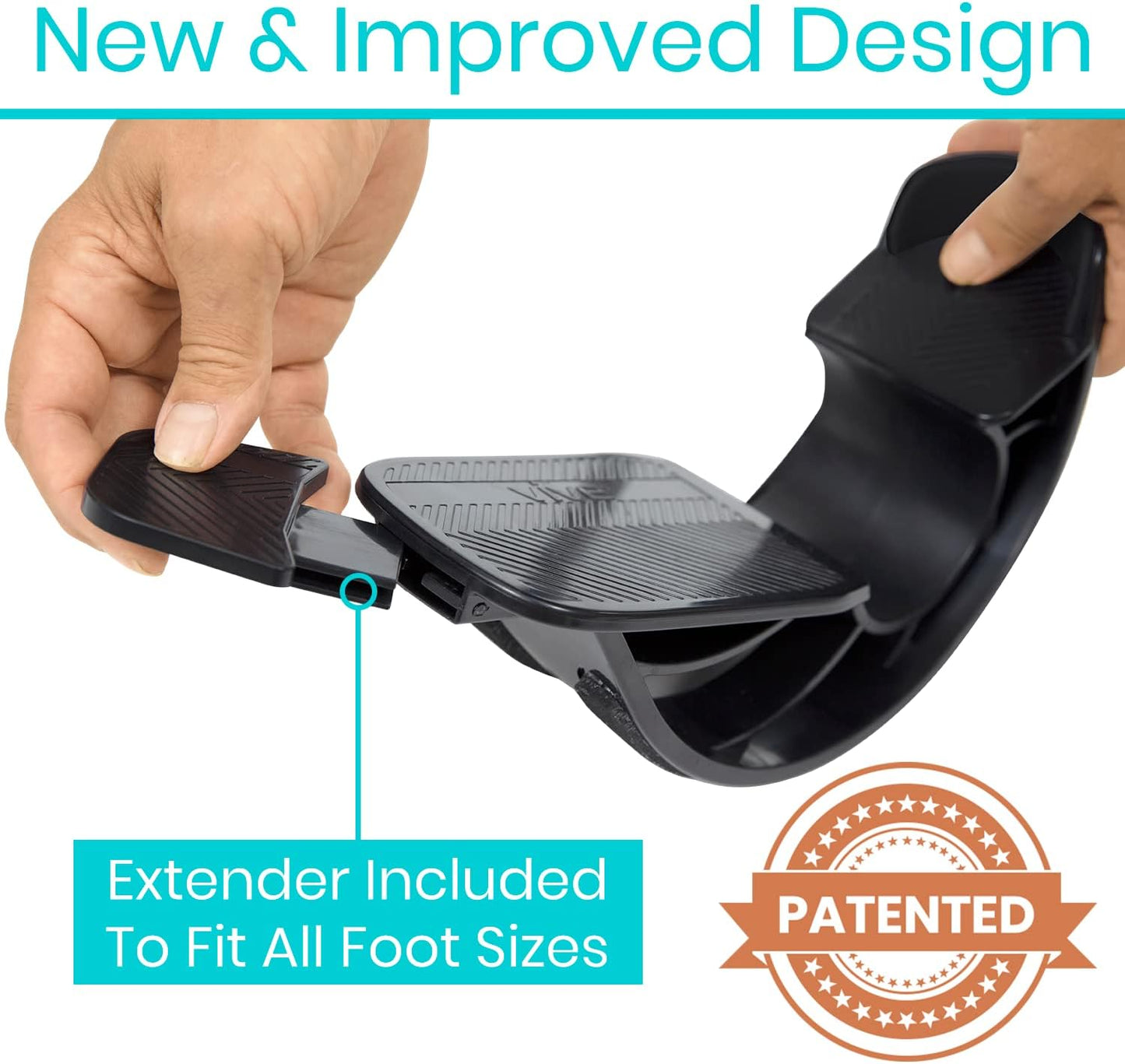 Calf Stretcher Foot Rocker - for Pro Shin Splint Relief, Achilles, Plantar Fasciitis, Heel, Ankle Strengthening - Roller Therapy Device Gift for Runners, Running, Stretching, Severs Disease