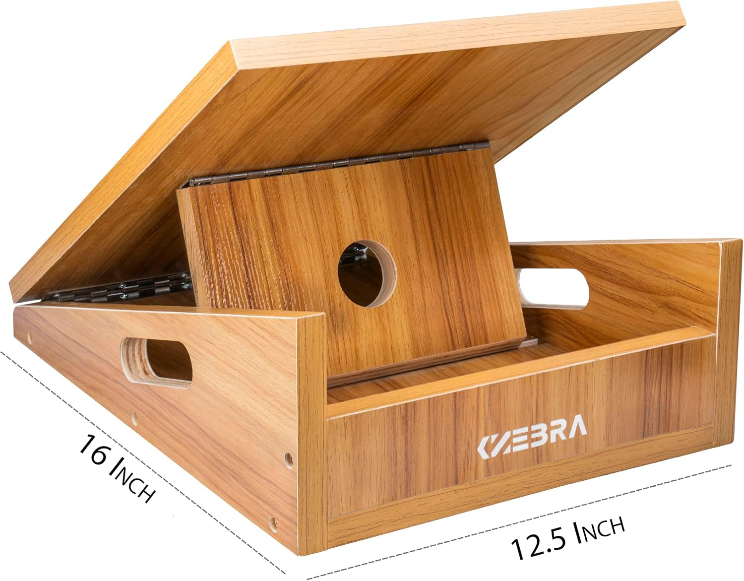 Adjustable Wooden Slant Board with 5 Positions for Calf Stretching, Squats, and Leg Rehabilitation