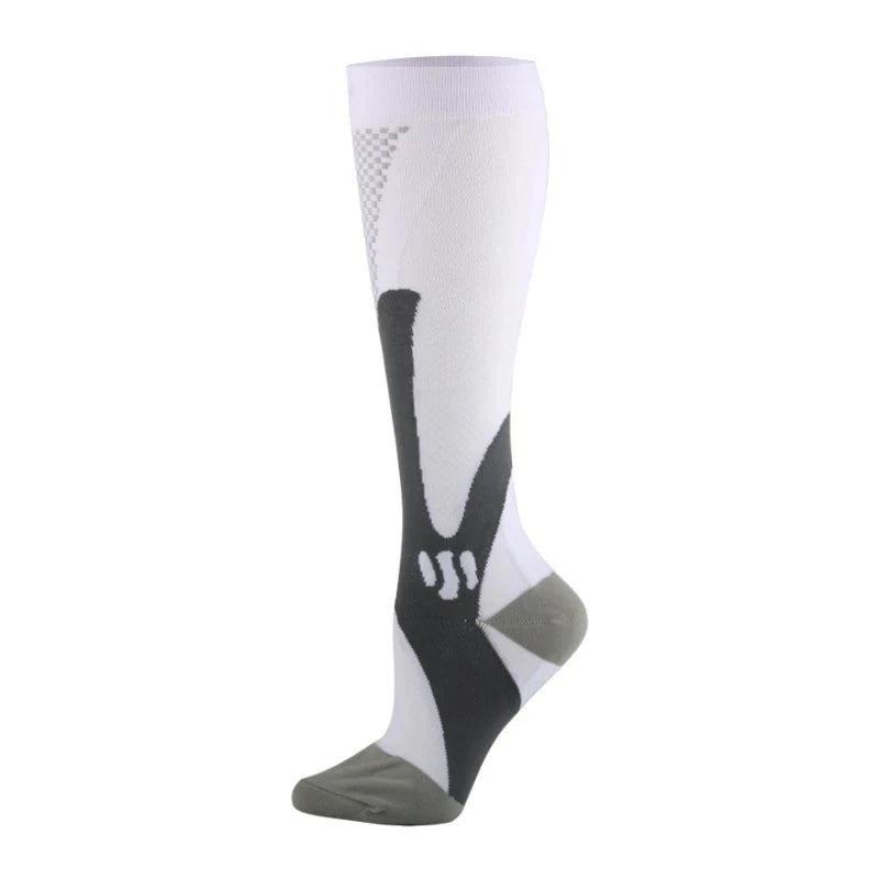 Compression Nylon Medical Nursing Socks for Outdoor Cycling - Fast-Drying and Breathable Sports Wear for Adults