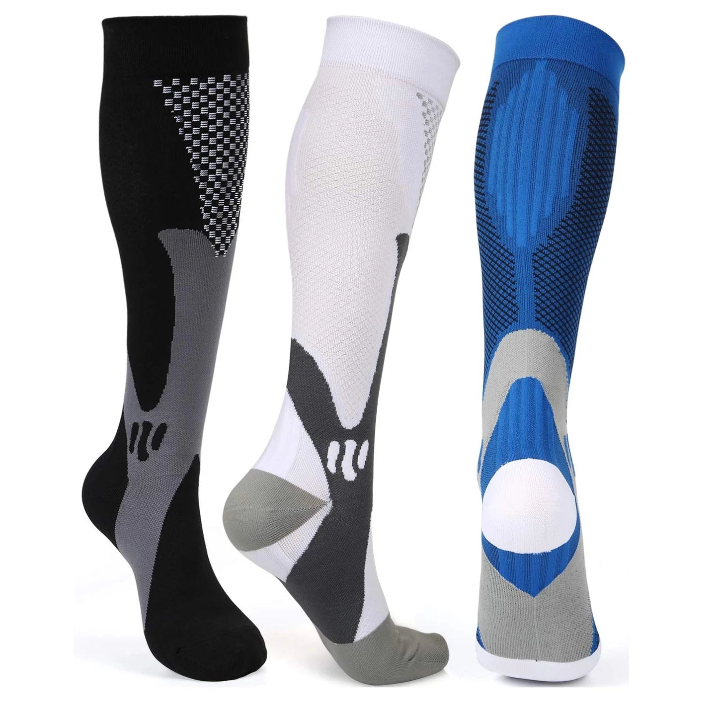 Compression Nylon Medical Nursing Socks for Outdoor Cycling - Fast-Drying and Breathable Sports Wear for Adults