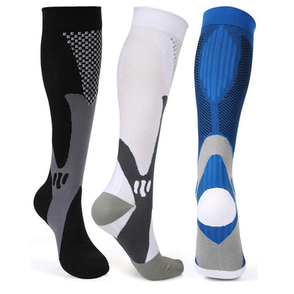 Compression Nylon Medical Nursing Socks for Outdoor Cycling - Fast-Drying and Breathable Sports Wear for Adults