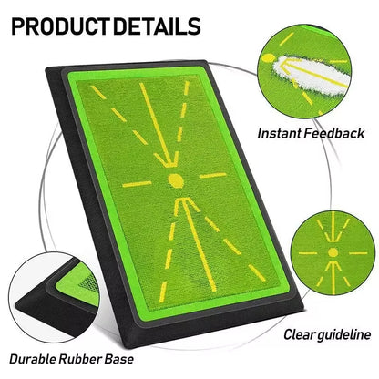 Golf Strike Mat with Bead Display Track for Beginner Training and Swing Detection - Model PM130-B